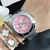 Mode pleine marque montre-bracelet femmes filles Style acier métal bande Quartz avec luxe Logo horloge P69