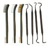 7 st / set Universal Double Ended Nylon Pick Steel Wire Cleaning Brush Kit Rengör verktygstillbehör jk2102kd