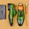 Gentleman Kleid Oxfords Echtes Leder Schuhe Zapatos De Hombre Lace Up Italienische Formale Hochzeit Party Business Schuhe Für Männer A27