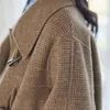 Women's Wool & Blends YFL Cloth Coat In The Fall And Winter Of 2022 Horn Institute Wind Long Double-sided Female