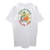 Mew Funny Summer Taille Imprimer Casablanca Crew Neck Coton T-shirt Vêtements Cadeau Unique Manches courtes pour hommes 210629