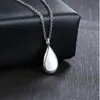 Bijoux de crémation collier pendentif goutte d'eau bijoux souvenir cendres urne colliers pour hommes et femmes 269U