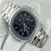 Luxury Wristwatch Mens Quartz Watches N Utilus 5990 1a Chronograph Travel Time Montre De Luxe