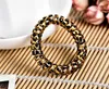 White Brown Leopard Telephone Wire Cord Coil Elastic Hair Ties Women Girls Hairbands Bracelet Stretchy Hair Scrunchies Accessory