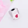 Fit Original Pandora Charm Bracelet DIY Jewelry Making 100% 925 Sterling Silver Cute Playing Cards Charms Beads With Mix Enamel Q0531