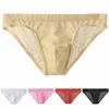 Underpants See Through Lace Brief Men Transparent Underwear Hollow Out Panties Male Breathable Underpant Gay Low Waist Sheer G-Str296K