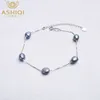 Ensemble de bijoux en argent Sterling 925 véritable, perles d'eau douce naturelles, collier, Bracelet, boucles d'oreilles pour femmes, mode 2021, New8144188