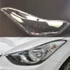 Car Headlight Lins för Hyundai Elantra 2012 ~ 2016 Headlamp Cover Replacement Auto Shell