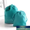 50 pz/lotto Lago Blu Sacchetti di Velluto 5x7 cm Bomboniera Sacchetti di Imballaggio di Caramelle Sacchetti Floccaggio Coulisse Regalo Rifornimenti Del Partito