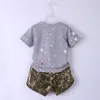 Verão crianças roupas topo + shorts 2 pcs roupas para meninos garoto garoto conjunto bebê 210528