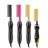 Straightening Brush Straightener Flat Smoothing Hot Heating pressing Hair Straight Curling Iron electric Comb