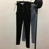 QNPQYX femmes taille haute jean femme Sexy noir bleu élastique maigre crayon pantalon femme grande taille fermeture éclair lavage Denim pantalon fille