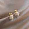 Nuovo arrivo geometrica perla donne orecchini classici ananas fiocco di neve orecchini di perle orecchini di moda femminile gioielli femminili