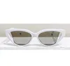 Popularne trendy kobiety Okulary przeciwsłoneczne 40009 Retro Cat Eye Mała ramka pusta obiekty słoneczne okulary Modna Urocza