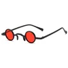Okulary Klasyczne Retro Steam Punk Vintage Małe Okrągłe Steampunk Sunglass Mężczyźni Kobiety Okrąg Dekoracji Okulary Czarne Czerwony UV400