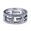 Best Sell Sterling Ringen verzilverd vierkante ring persoonlijkheid ring eenvoudige trend ring hip-hop stijl mode-sieraden levering w293