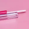 5 ml clear lipgloss buizen navulbare flessen met grote borstel staf lippenstift tube voet applicator voor vrouwen meisjes cosmetische diy make-up rrf13007