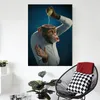Poster e stampe divertente scimmia limone tela pittura gorilla animale immagine di arte della parete per soggiorno design per la casa
