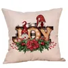 Cushion/travesseiro decorativo Ornamentos de natal sem rosto Capas de bonecas de Papai Noel Decorações de fronhas de padrões para casa Navidad