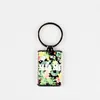 Sublimacja Brelok Blank Blank Thermal Transfer Home Decor Key Ring DIY Boże Narodzenie prezent Wisiorek