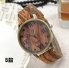 Avanadores de pulso 2021 Mulheres relógios simulação de madeira Bambu Watchband Quartz Dames Horloge Montre Pert Femme