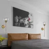 Wall Lamps Nordic Personality Creative Simplicity Bedroom Headboard Bar Dining Mirror Front Corridor TV Background Glass Lamp