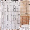 Shower Curtains Bathroom Aessories Bath Home & Garden 0.8M*1.8-1.8*2M Peva Waterproof Curtain Liner Translucent Luxury With 12 High Quality