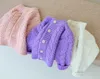 Vidmid Kids Girls Long Sleeve Cotton Kint 스웨터 코트 Chidlren 소녀 꽃 스웨터 아기 소년 소녀 니트 스웨터 P5438 Y1024