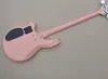 4文字列のピンクの電気ベースギター、ローズウッドのフレットボード、24フレット