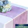 Mantel de camino de mesa de Organza a la moda, cubierta de tela transparente suave, lazos para silla, boda, 30*275CM, decoración de banquete de fiesta de Navidad