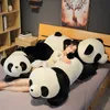 New Jumbo 200cm Panda Plush Toy Giant Soft Cute Lying Bear Sleeping Pillow Doll for Children Girl Gift Home Decoration DY50940306d