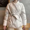 Hzirip 디자인 여성 겨울 단단한 새시 코트 여성 두꺼운 고품질 학생 outwear 달콤한 재킷 플러스 크기 210923