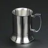 NewNew 16 ounce dubbelvägg rostfritt stål tankard, öl rån, hög kvalitet, spegel finish rrf11725