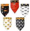 Halloween Perro Gato Bandana Calabaza Triángulo Bandanas Cachorro Mascota Pañuelo Lavable Cuello Bufanda Ajustable Mascotas Vacaciones Perros Gatos Baberos para Festival