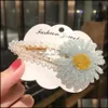 Haarclips Brurettes Sieraden S1441 Fashion Sweet Daisy Flower Hairpin Clip BB PIN BRACTTE HARRET HAAR