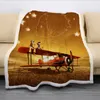 Petit Prince 3D imprimé polaire couverture pour lits épais couette mode couvre-lit Sherpa jeter couvertures adultes enfants