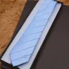 Tie 100% silke Broderi Stripe Mönster Classic Bow Slips Brand Mäns Casual Smal Slips Presentförpackning 3610