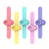 Automatic Rebound Finger Toy Pop Sensory Push Bubble Simple Dimple Wristbands Antistress Toys For Adults Creative Gifts Puzzle Hand Fingertip Press Wrist Band