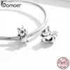 Bamoer 925 Sterling Silber Nettes Eichhörnchen Silber Original Charme für Marke DIY Schmuck Armband Machen für Frauen Mädchen BSC338 Q0531