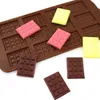 Silikonbrytning Apart Chocolate Mould-Candy Protein och Engy Bar Sweet Moluds lla10474