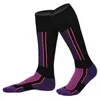 1 Pair Wear-resistant Winter Ski Socks Outdoor Sports Snowboard Cotton Sweat-absorbent Thermal Warm Long Ski Socks for Skiing Y1222