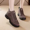 Women Winter Snow Boots 2021 New Fashion Casual High-top Shoes Woman Waterproof Warm Platform Ankle Boot Female White Black Y1018