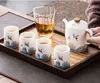 Tazza da tè in ceramica fatta a mano in oro dipinta a mano Crane Boutique Bowl Forniture per bicchieri in porcellana