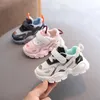 Jesień Dziecko Dziewczyna Unisex Sneakers Baby Sports Buty Dla Dzieci Chłopiec Moda Marka Oddychająca antypoślizgowa Przypadkowa buta 2021 1 2 3 6 lat G1025