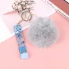 Acrylic Debit Credit Card Grabber Keychain Custom Love Puff Ball Atm Swaggy Card Grabber Plastic Clip For Long Nails G1019