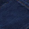 Yitimuceng Denim jupe plissée femmes poches boutonnées unicolore bleu taille haute a-ligne printemps été mode jupes 210601