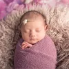 DonJudy Runde 60 cm Neugeborene Decke Kunstpelz Teppich Decken Fotografie Hintergrund Baby Fotoshooting Für Studio 210309
