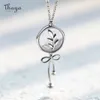 Thaya Original Design Bow Necklace For Women 100% S925 Silver Olive Branch Collarbone Chain Pendant Nacklace Girl Jewelry Gift