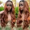 2021 Moda Rozrywka Różowy Duży Wave Włókno Chemiczne Wysokie Temperatura Silk Front Lace Wig Zestaw Temperament Lady Mała Fala Lazy High-End Qua