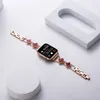 Metalen bandjes voor Apple Watch band 44mm 42mm 40mm 38mm 41mm 45mm klavertje vier vervangende band iwatch 6 SE 5 4 3 2 1 Smartwatch